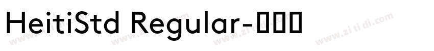 HeitiStd Regular字体转换